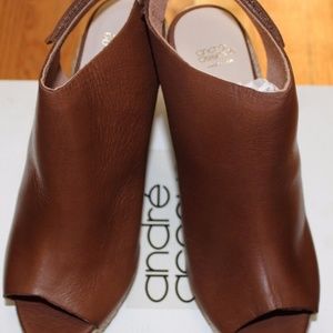 ANDRE ASSOUS BUFF BEATRICE WEDGE SANDAL